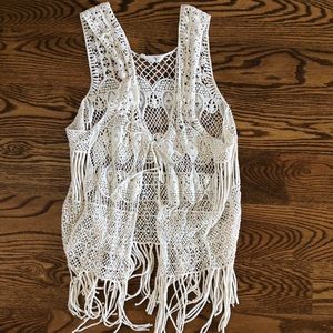 BRAND NEW Adorable boho tie cardigan size medium